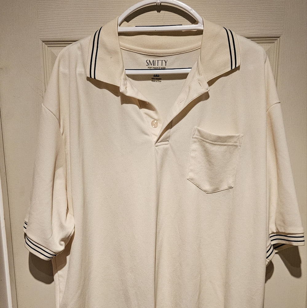 Smitty Performance Mesh Cream Umpire Shirt